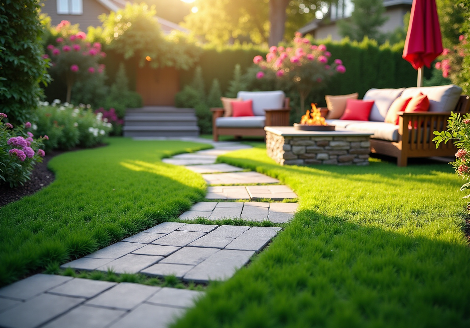 10 Creative Artificial Grass and Pavers Ideas for Your Outdoor Space
