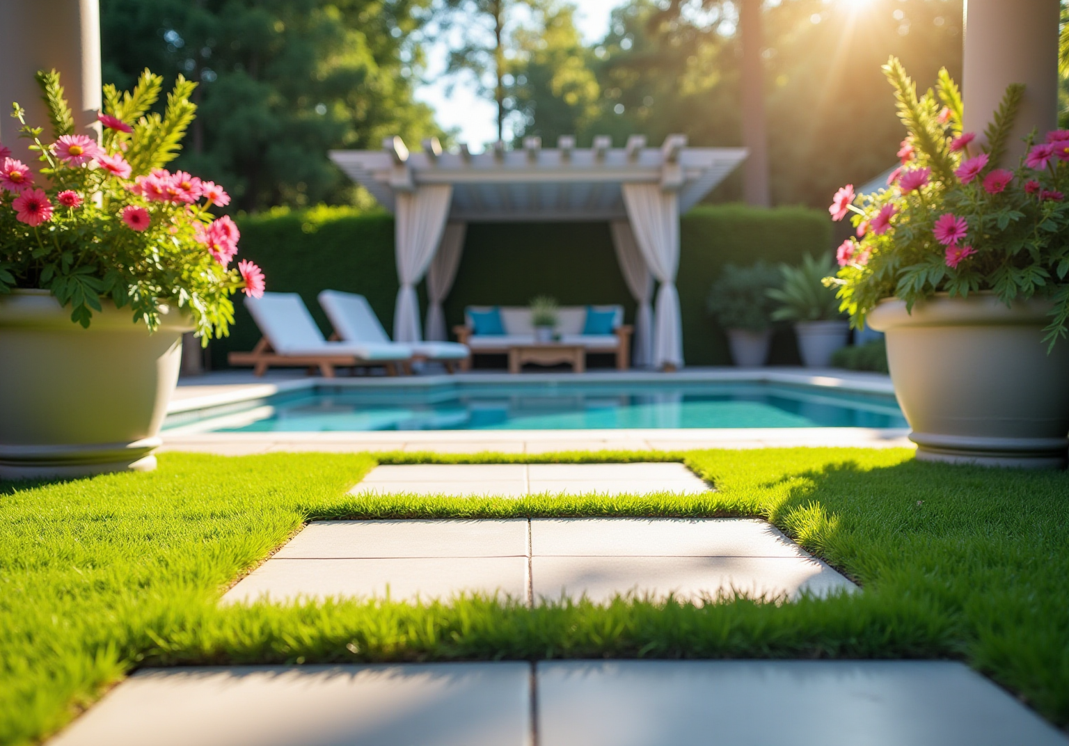 4 Best Practices for Turf and Pavers Around Your Pool