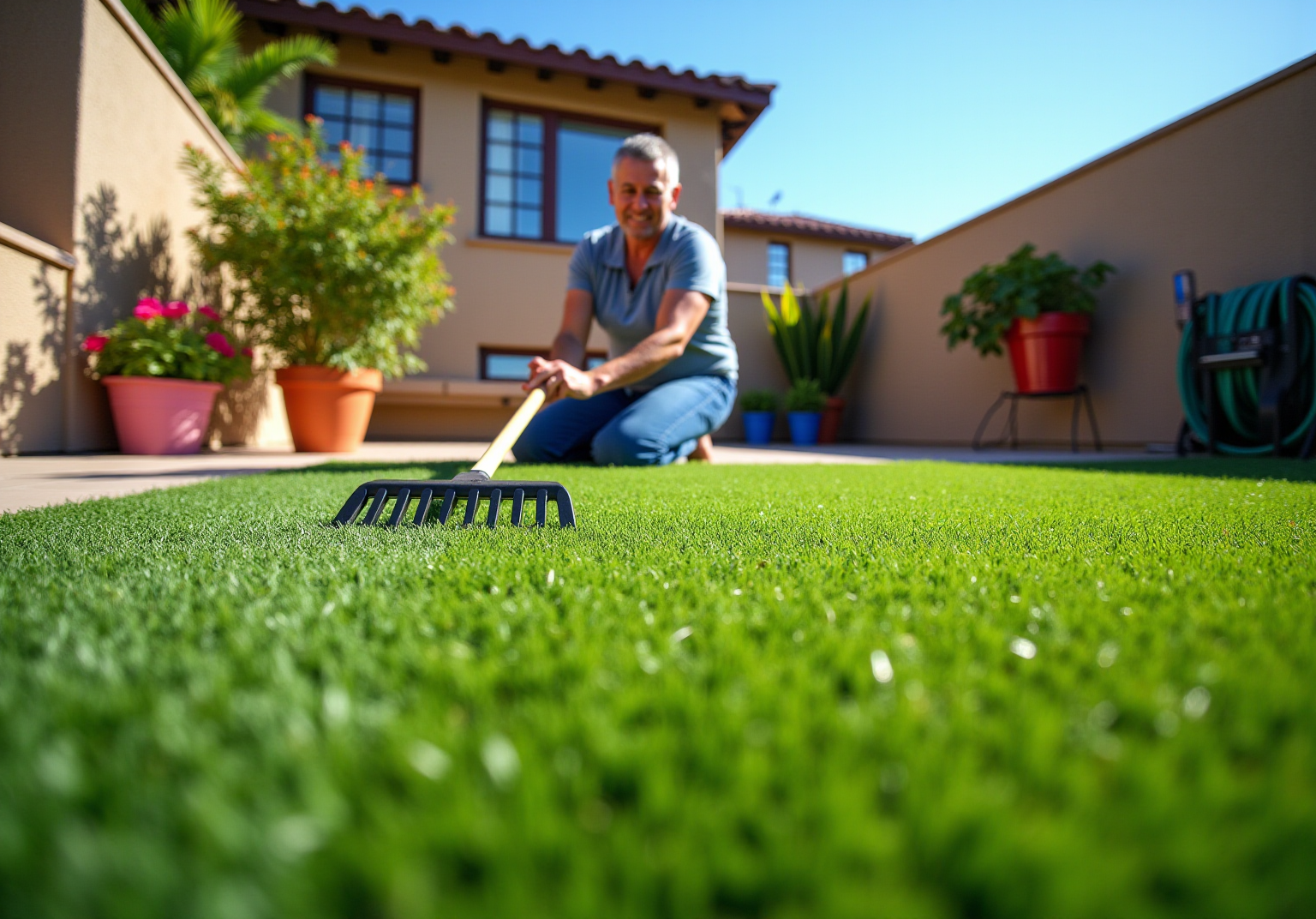 4 Essential Practices for Your Synthetic Grass Lawn Maintenance