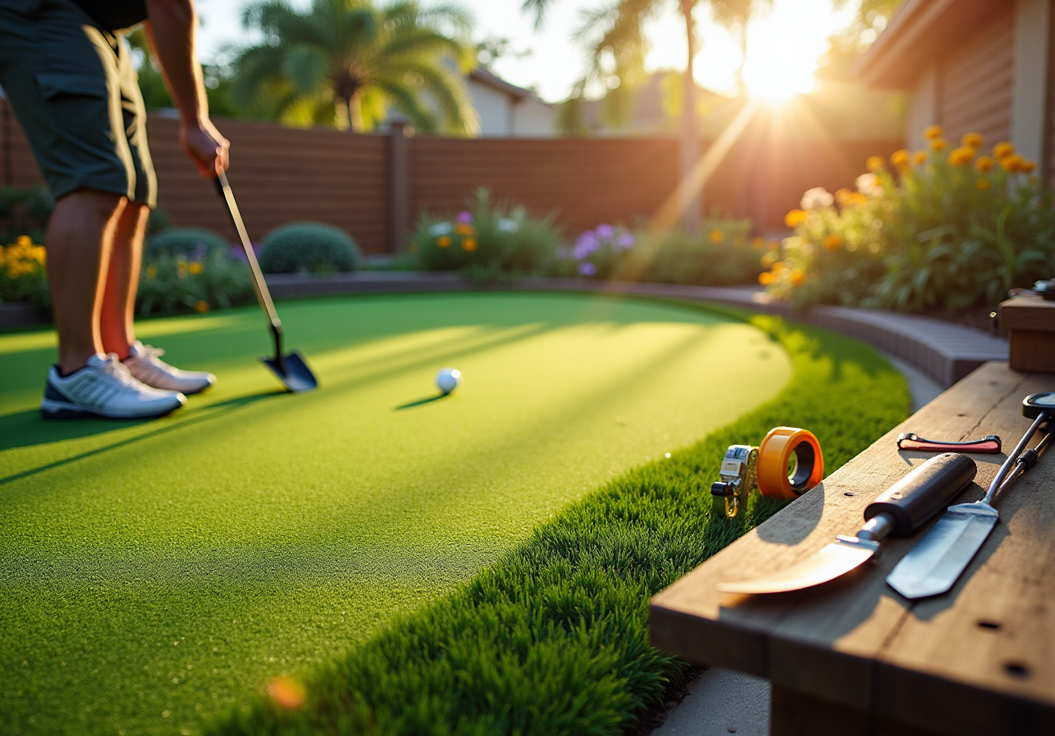 Transform Your Backyard with Artificial Greens Golf Installation