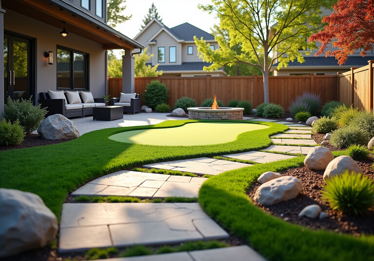 10-stunning-artificial-turf-backyard-designs-for-your-home
