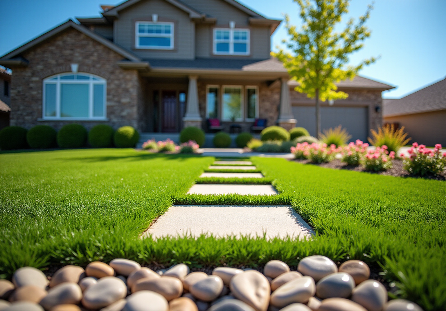4-creative-fake-grass-front-yard-ideas-for-your-home