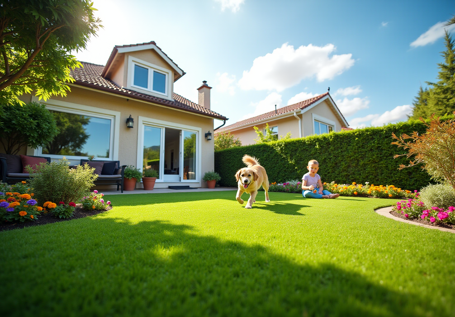 transform-your-yard-with-backyard-artificial-grass-and-pavers