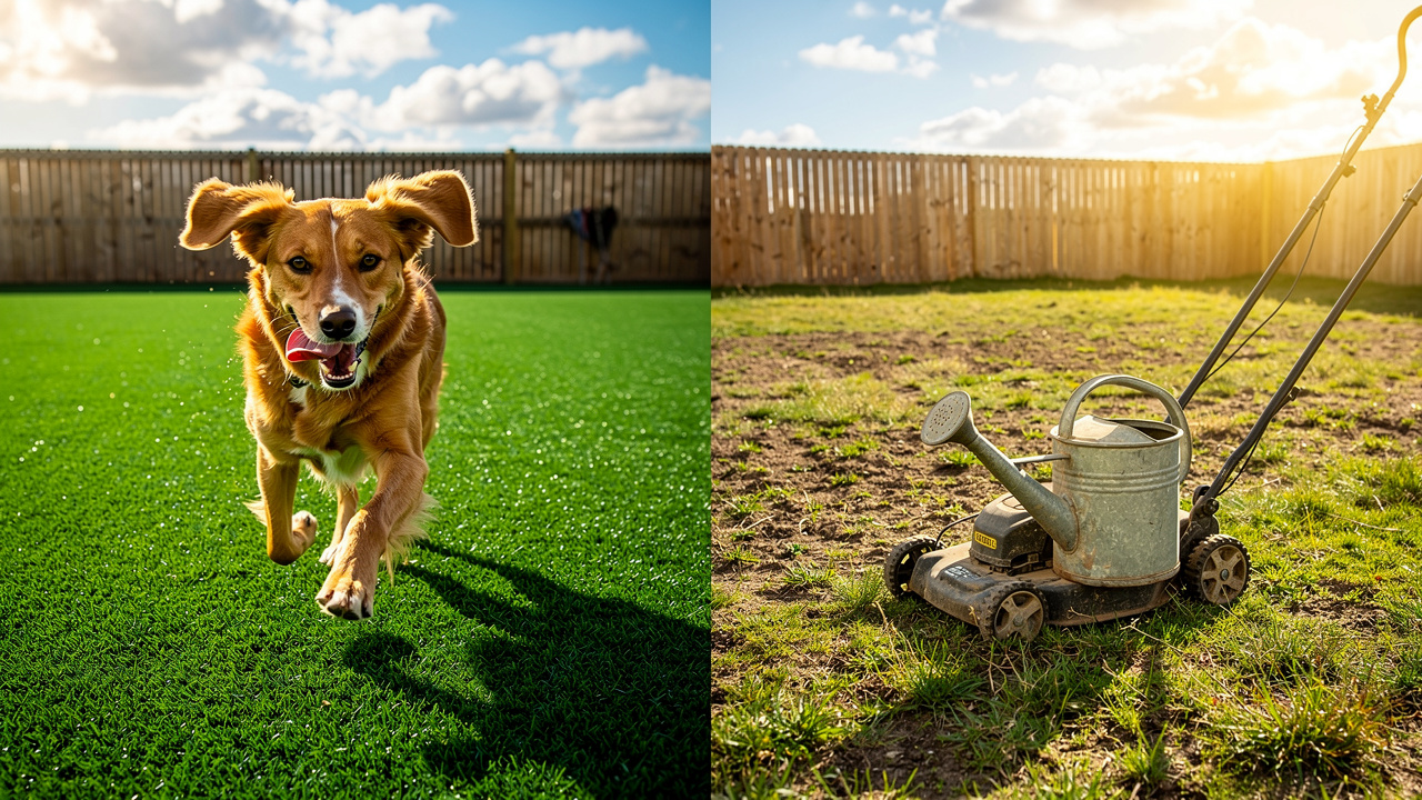 comparing-dog-artificial-turf-and-natural-grass-for-your-yard