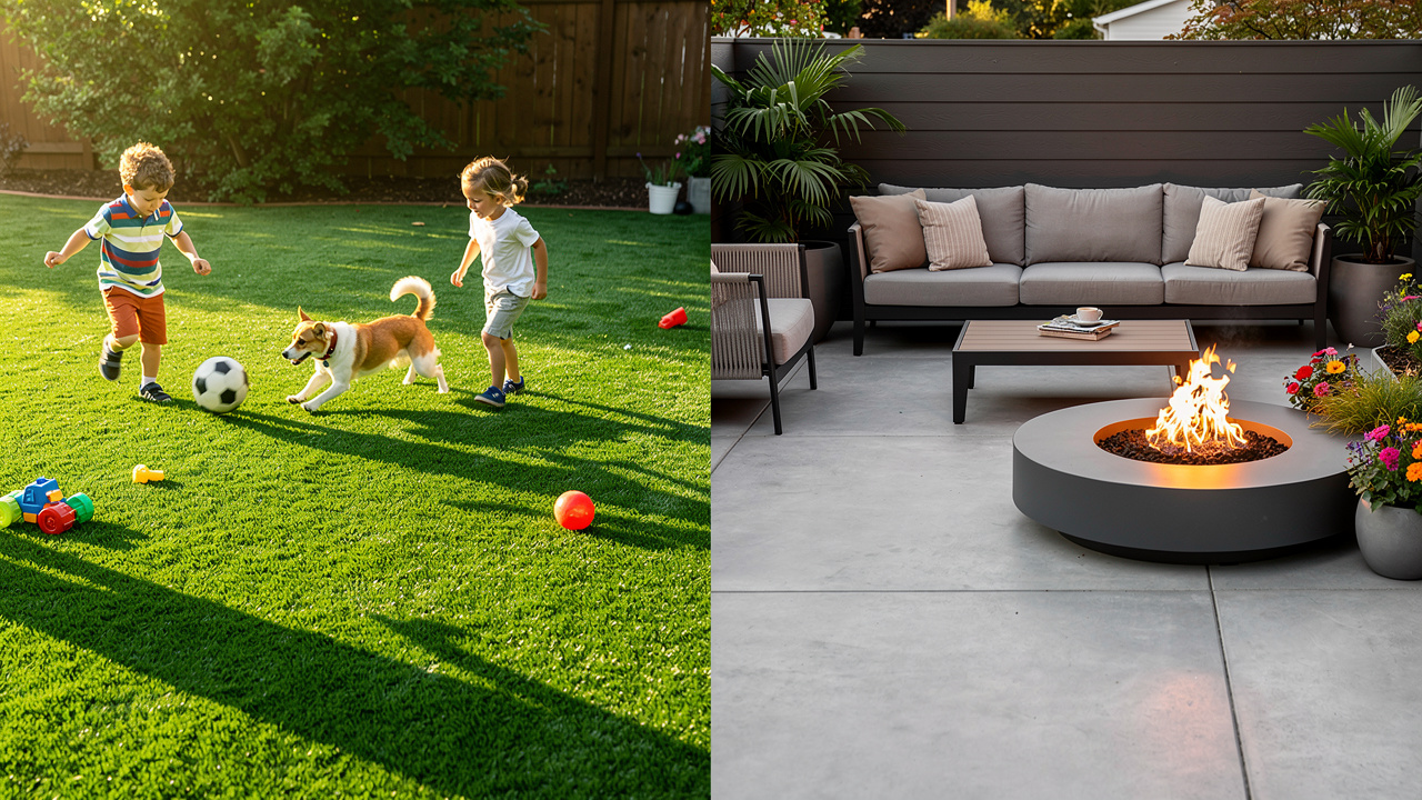 turf-and-concrete-backyard-compare-benefits-costs-and-suitability