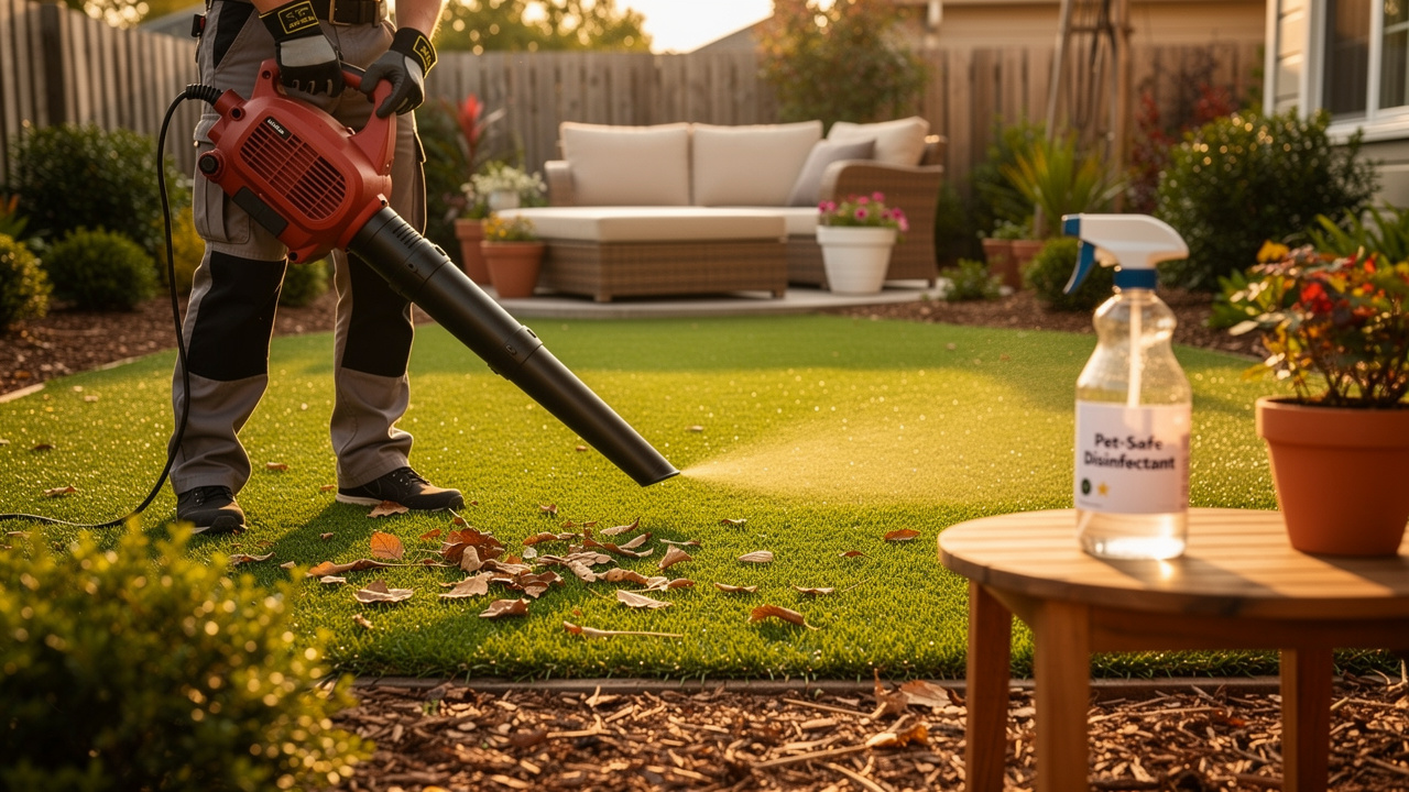 4-steps-to-use-artificial-grass-disinfectant-effectively